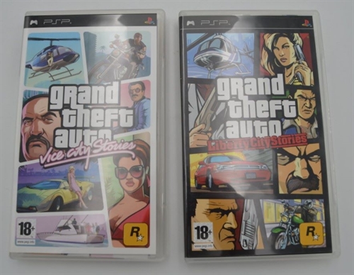 Grand Theft Auto Liberty City Stories og Grand Theft Auto Vice City Stories - PSP (B Grade) (Genbrug)